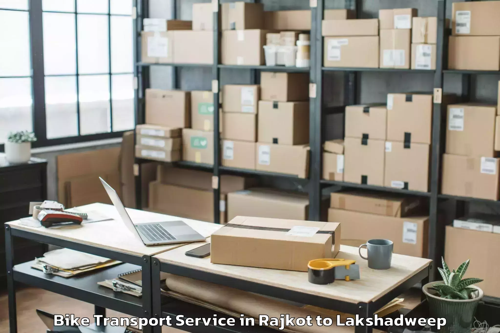 Book Your Rajkot to Lakshadweep Bike Transport Today